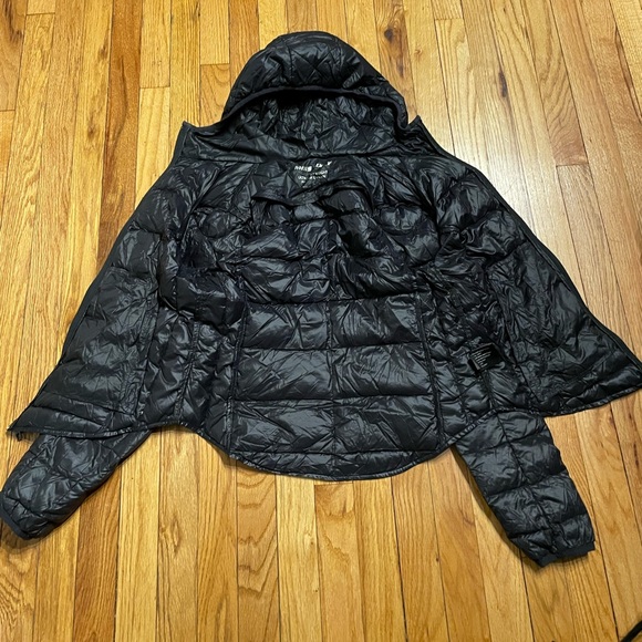 🤍ULTRA LIGHT WEIGHT PACKABLE Down water fowl feathers Whimsgoth Rave Moto riding - Picture 4 of 5